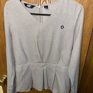 Lands' End JPMorgan Chase Women's Light Gray Blouse